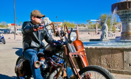 Matt Farris plays for the Toy Run