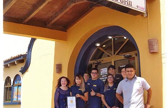 Colin’s Cantina receives recognition for their part in Fish Bowl event.