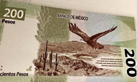 Rocky Point landmark on New Mexican $200 peso bill