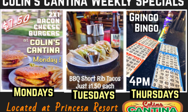 Weekly Specials at Colin’s Cantina